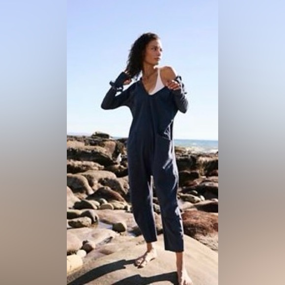 Free People Deep Blue Jumpsuit - Picture 5 of 5